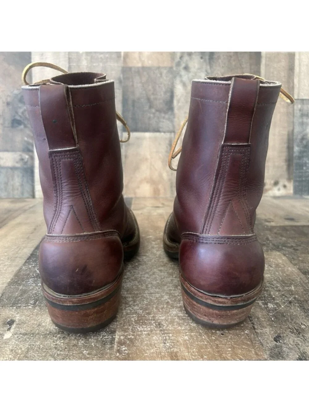 Whites Vintage Logger Packer Plain Toe Work Boots Mens 7.5 D